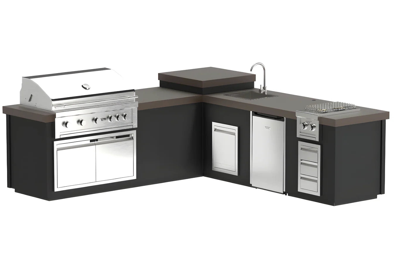 Maestro 112L-B BBQ Island