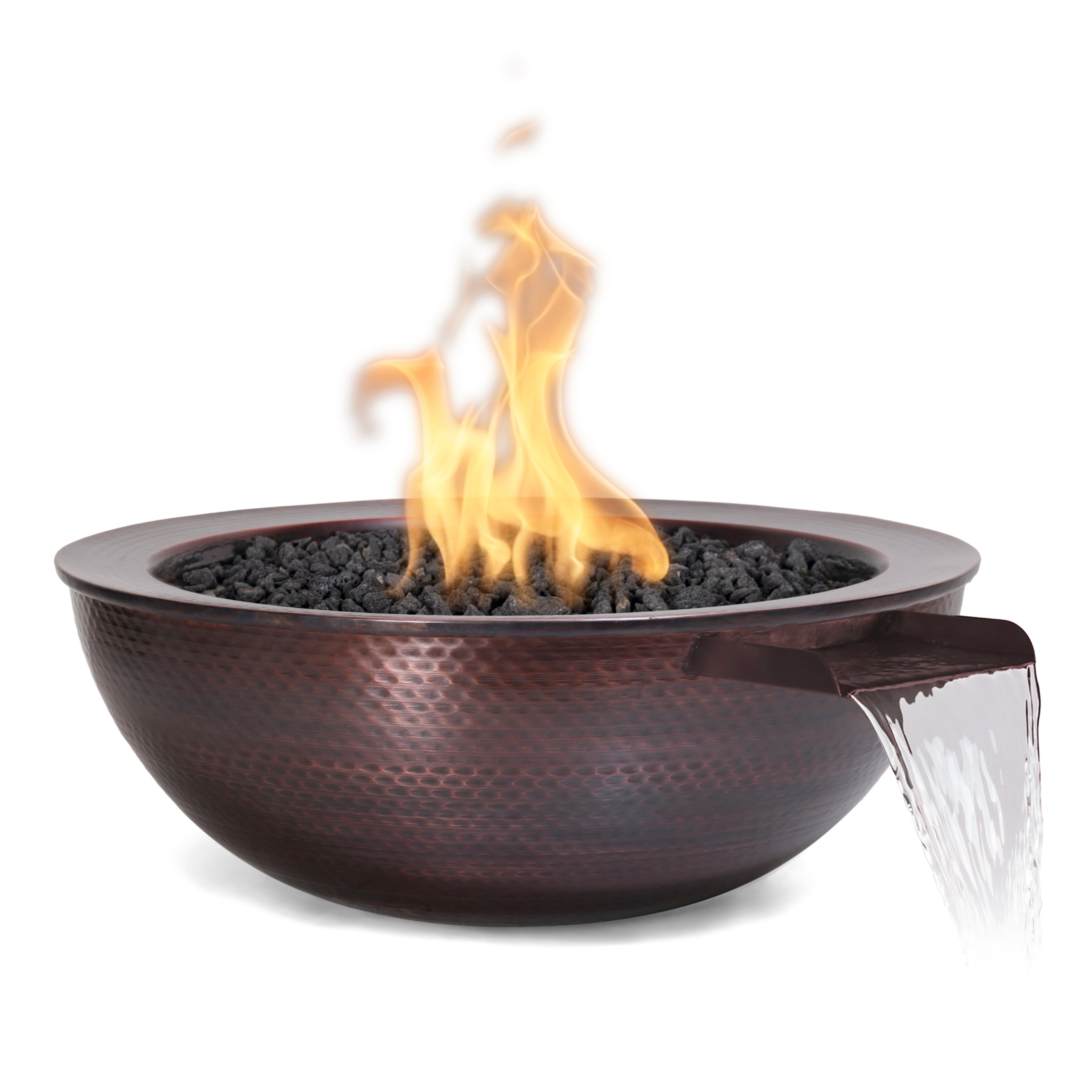 Sedona Fire & Water Bowl | Hammered Patina Copper